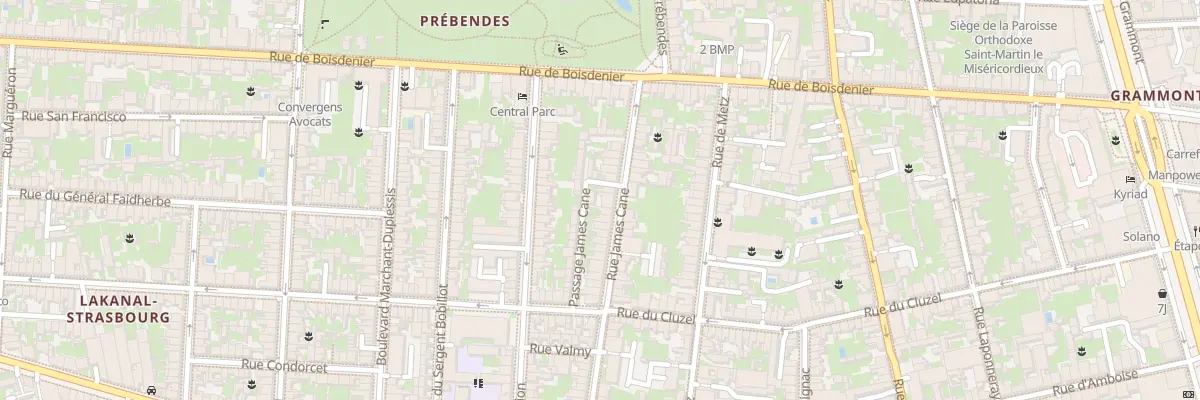 Plan du 19 Rue James Cane à Tours