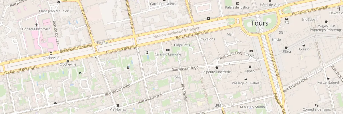 Plan du 47 Rue Victor Hugo à Tours