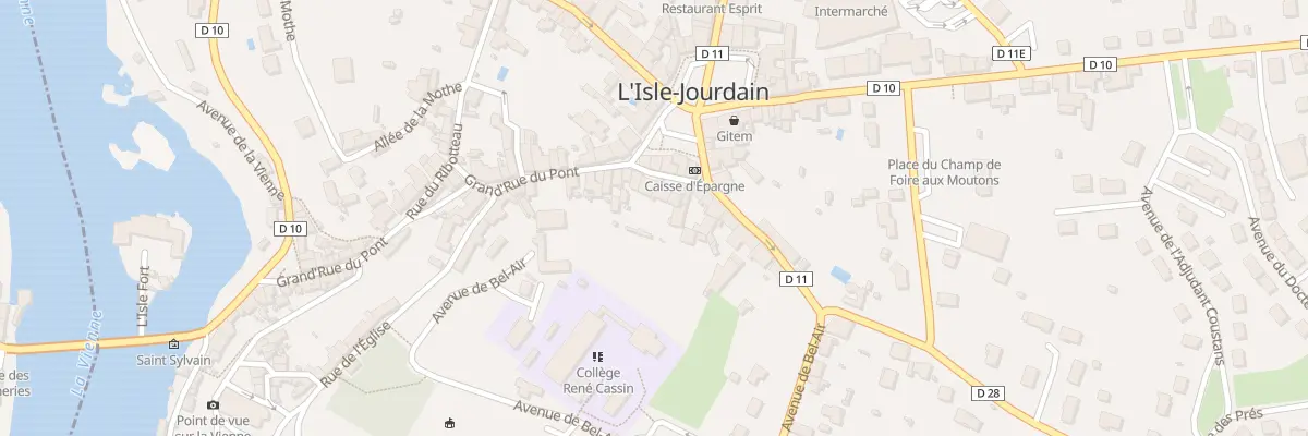 Plan du 3 Rue de l’Abbaye à L’Isle-Jourdain