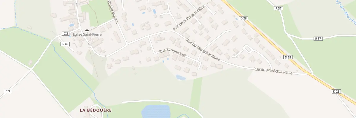 Plan du 8 Rue Simone Veil à Cerelles