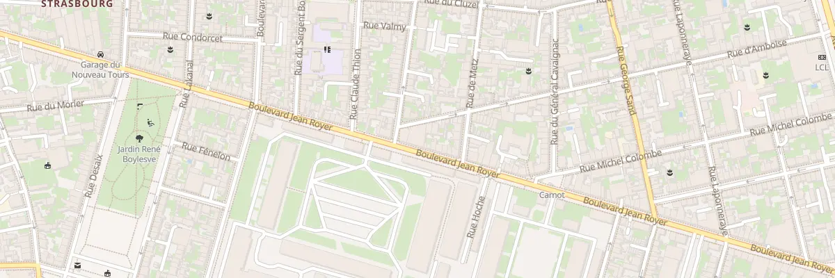 Plan du 97 Bd Jean Royer à Tours