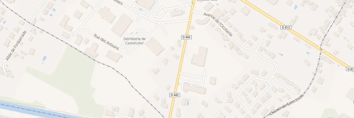 Plan du 244 Rte du Canal à Castelculier