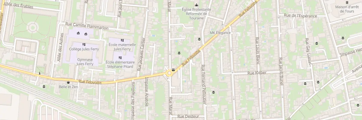 Plan du 139 Rue Febvotte à Tours