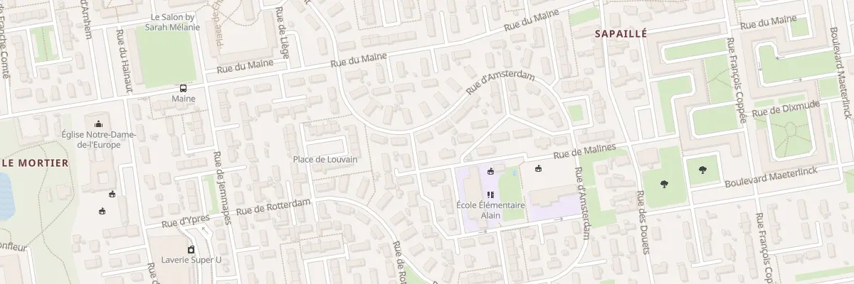 Plan du 11 Rue d’Amsterdam à Tours