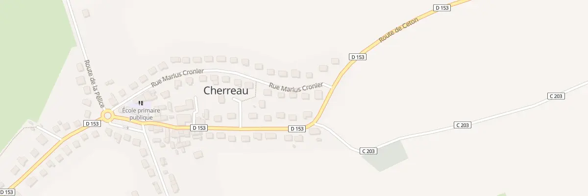 Plan du 20 Rue Marius Cronier à Cherré-Au