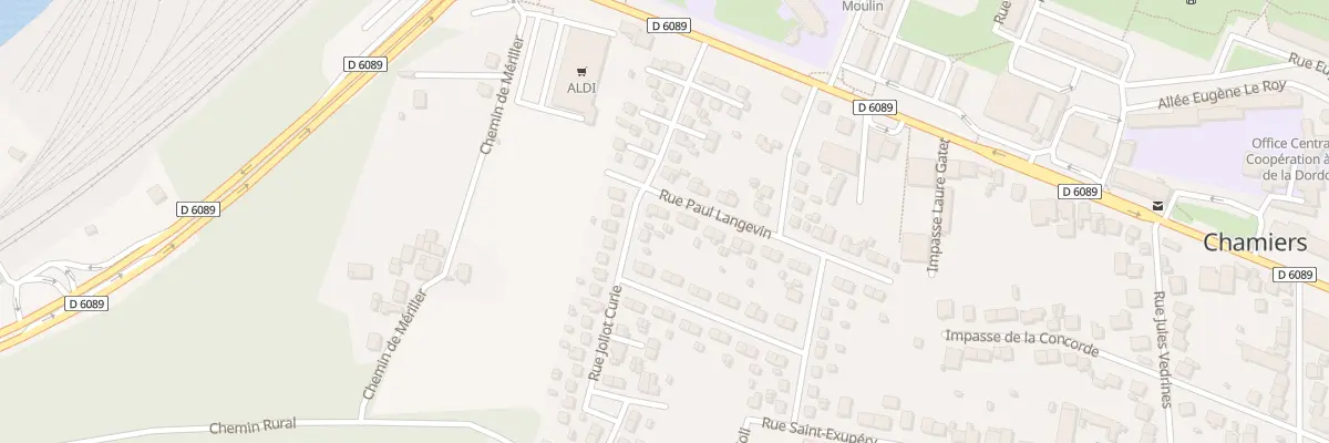 Plan du 2 Rue Paul Langevin à Coulounieix-Chamiers