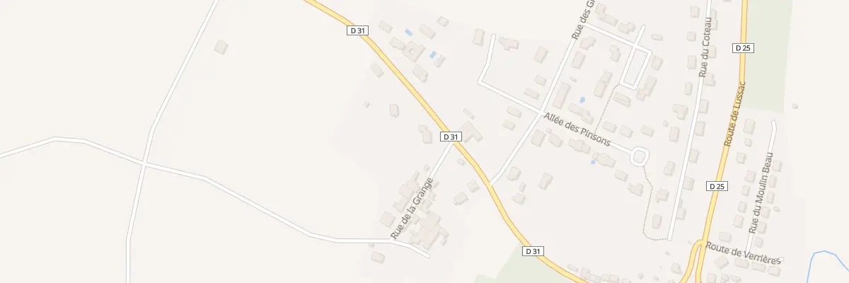 Plan du 9 Rte de Verrières à Gouex
