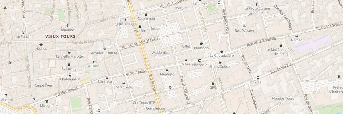 Plan du 7 Rue des Déportés à Tours