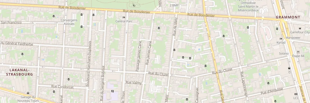 Plan du 28 Rue James Cane à Tours