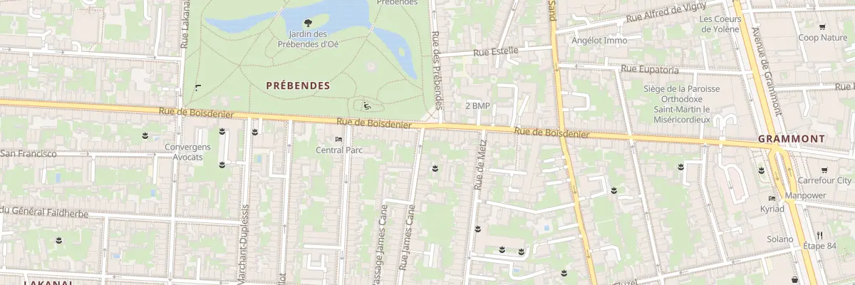 Plan du 2 Rue James Cane à Tours