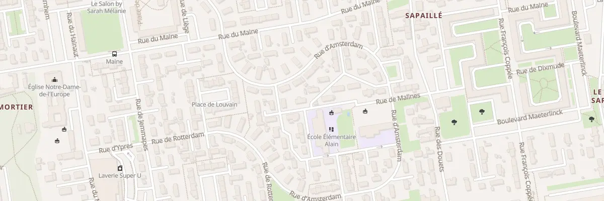 Plan du 8 Rue de Malines à Tours