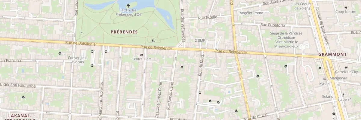 Plan du 6 Rue James Cane à Tours