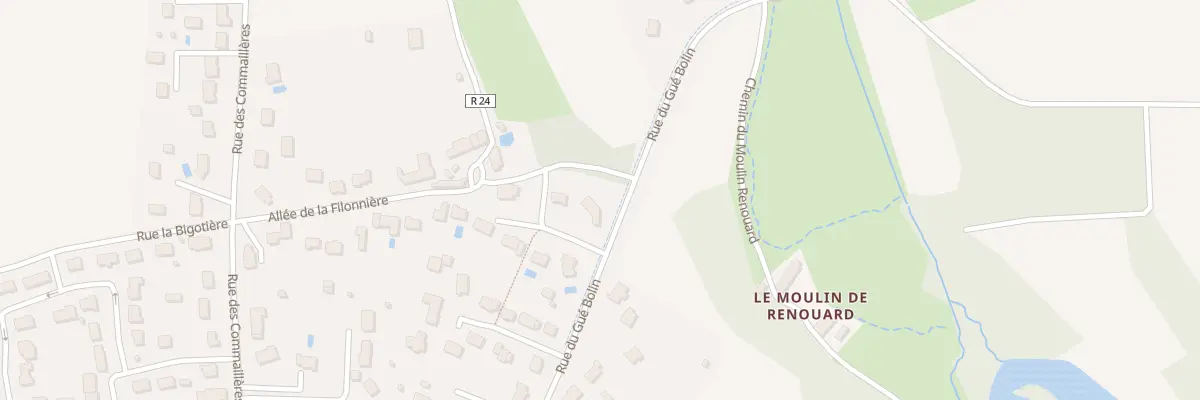 Plan du 45 Rue du Gué Bolin à Cerelles