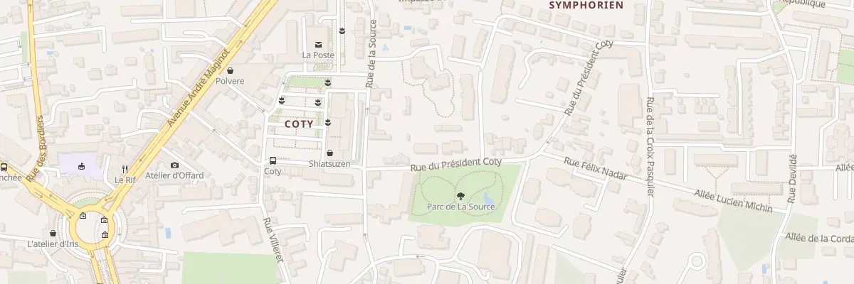 Plan du 36 Rue du Président Coty à Tours