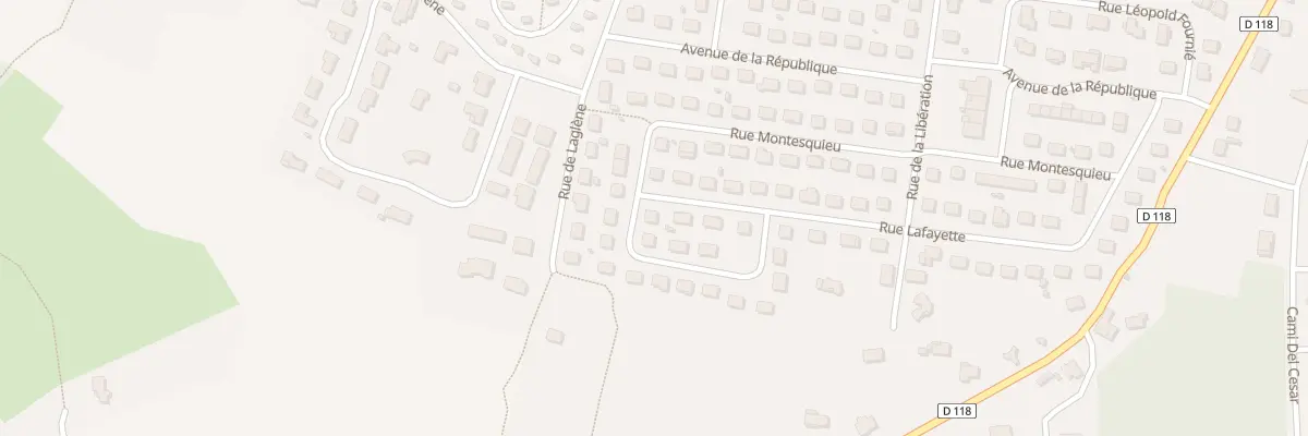 Plan du 43 Rue Lafayette à Pujols