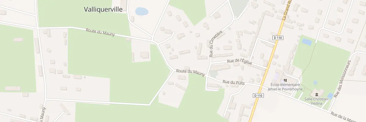 Plan du 28 Rte du Mauny à Valliquerville