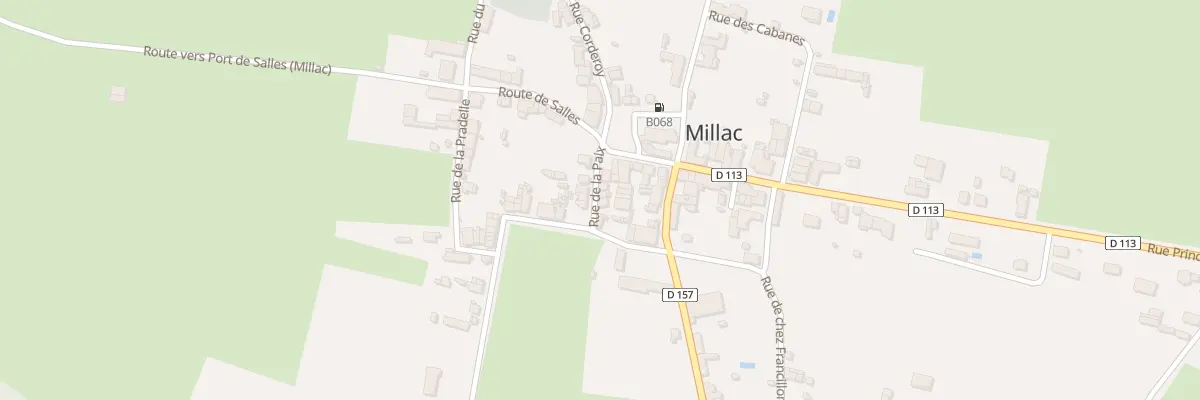 Plan du 3 Rue de la Paix à Millac