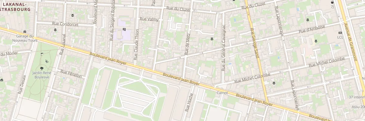 Plan du 83B Rue de Metz à Tours