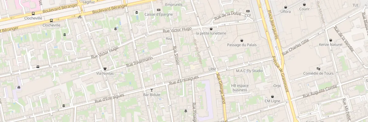 Plan du 18 Rue Simier à Tours
