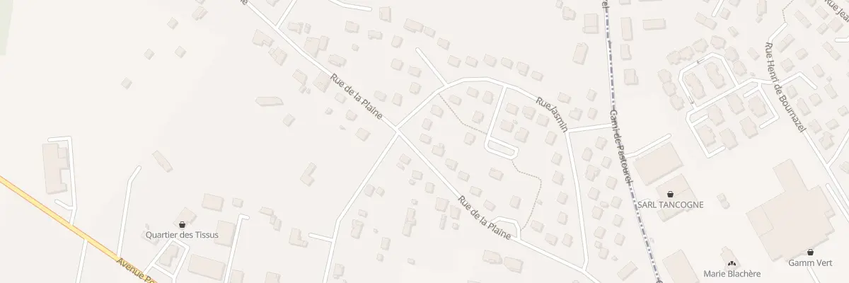 Plan du 114 Rue de la Plaine à Bias
