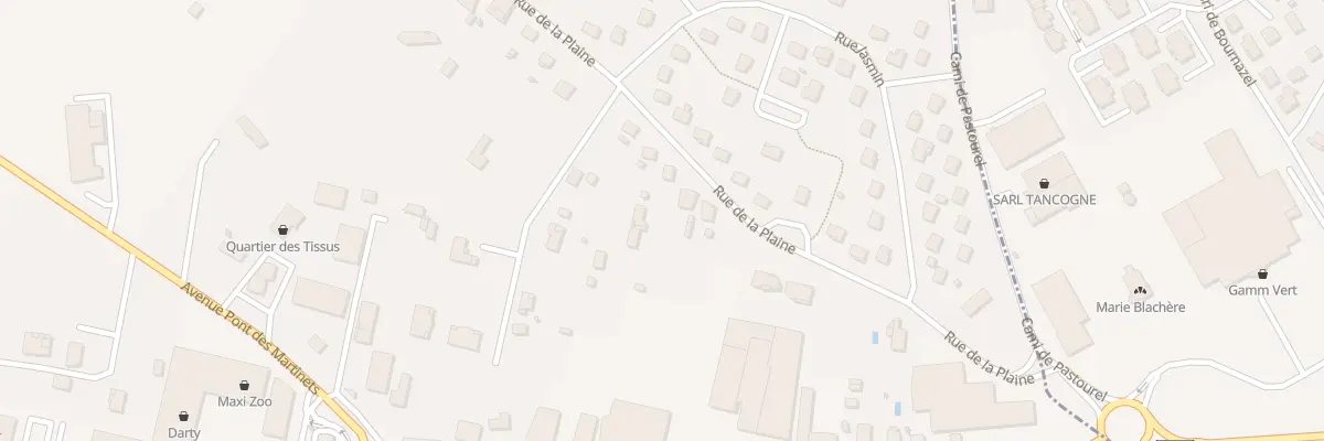 Plan du 125 Rue de la Plaine à Bias