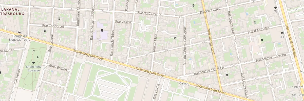 Plan du 83 Rue de Metz à Tours