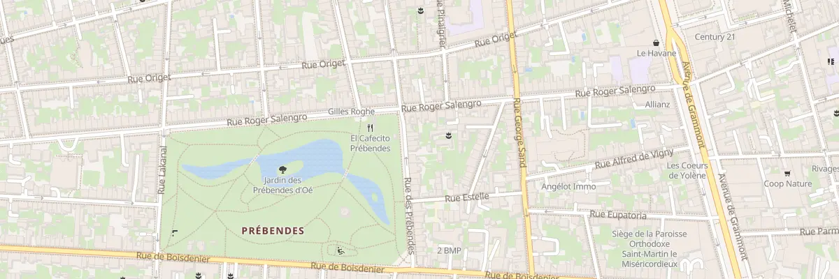 Plan du 8 Rue des Prébendes à Tours