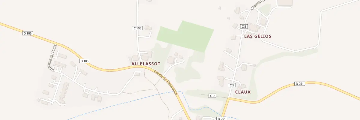Plan du 331 Rte de Fleurance à Céran
