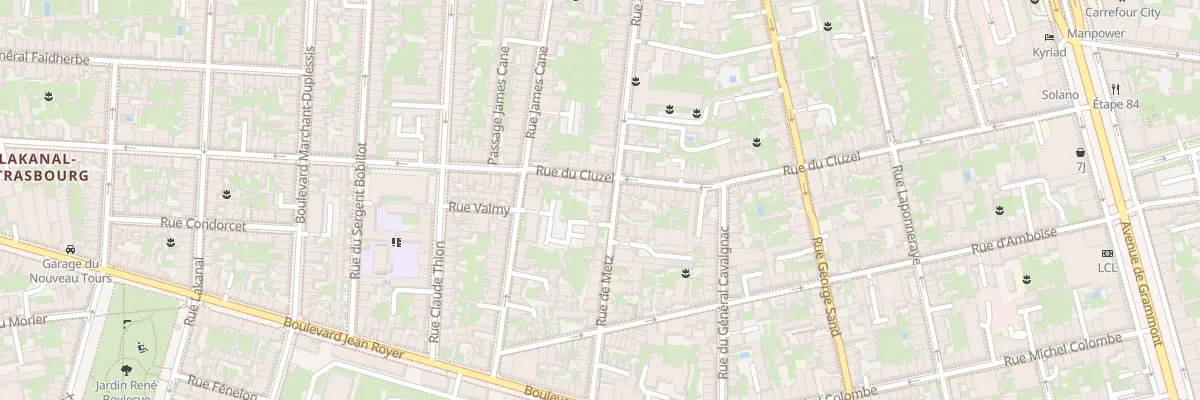 Plan du 59 Rue de Metz à Tours