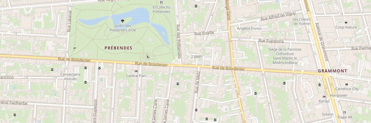 Plan du 42 Rue des Prébendes à Tours