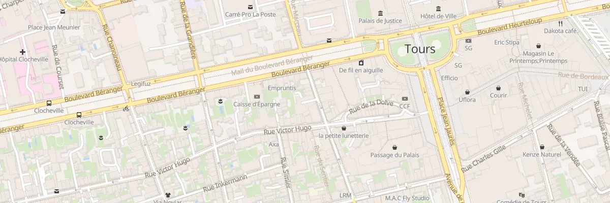 Plan du 7 Rue George Sand à Tours