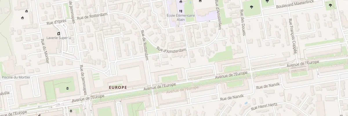 Plan du 54 Rue d’Amsterdam à Tours