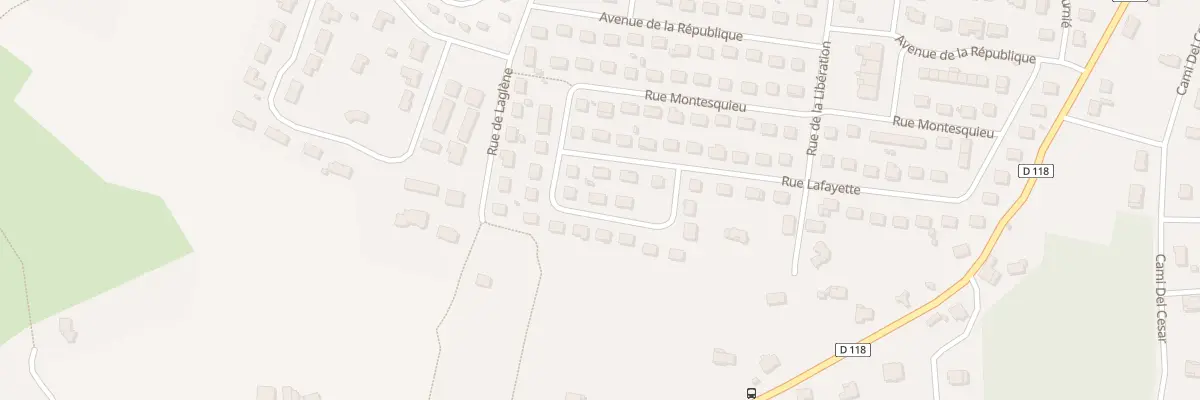 Plan du 6 Rue Rouget de Lisle à Pujols