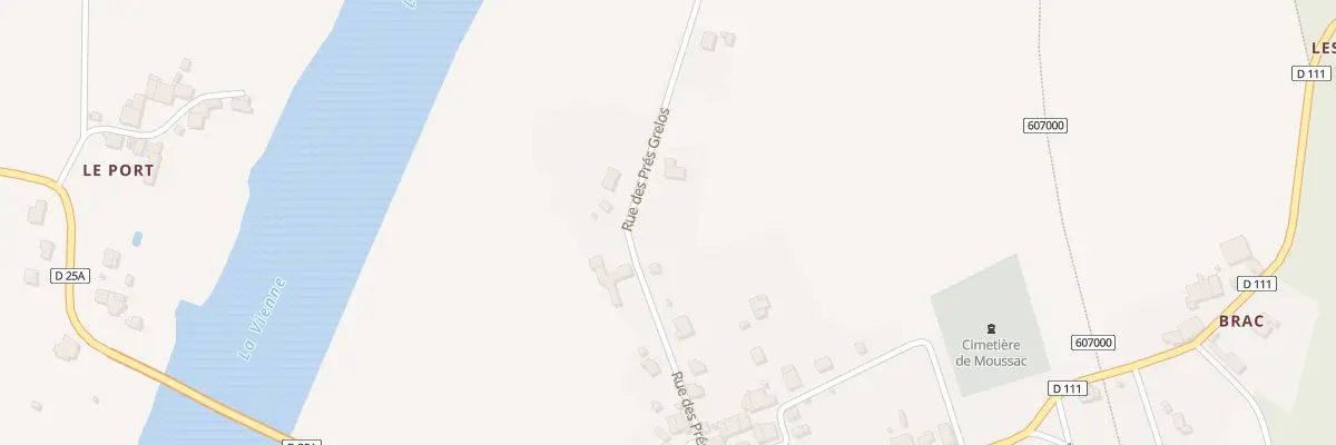 Plan du 12 Rue des Pres Grelos à Moussac