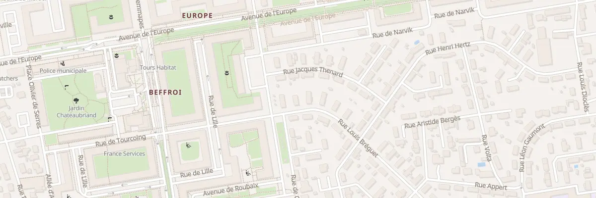 Plan du 4 Rue Louis Bréguet à Tours
