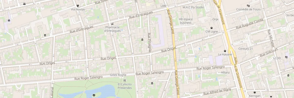 Plan du 45 Rue Origet à Tours