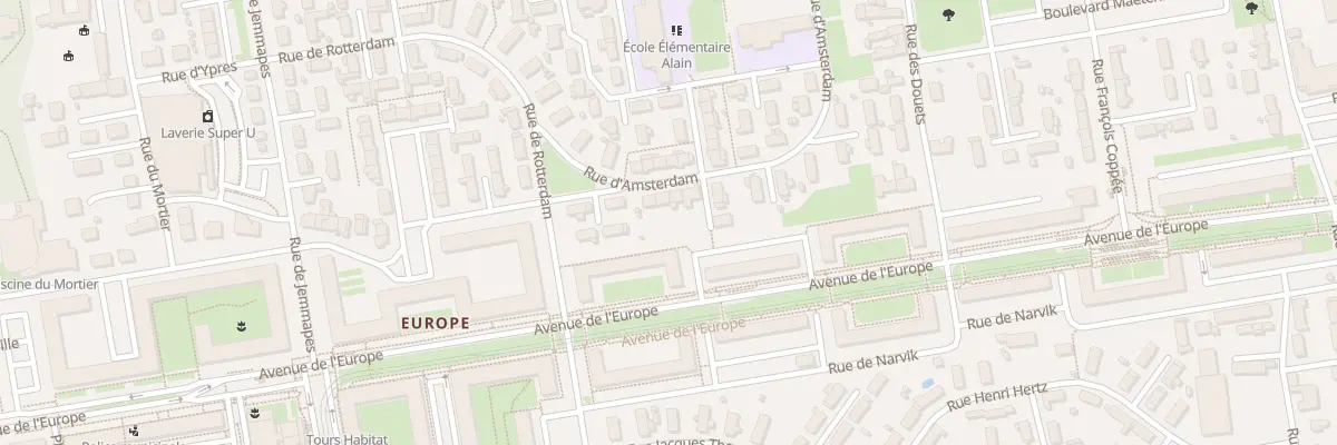 Plan du 52 Rue d’Amsterdam à Tours