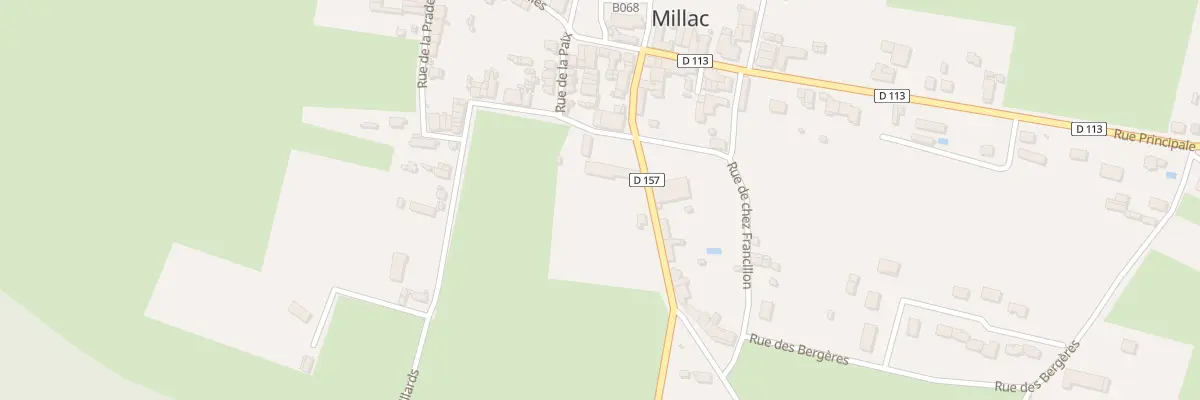 Plan du 1 Rue des Villards à Millac