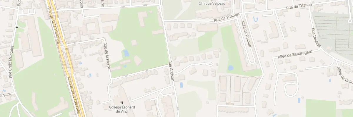 Plan du 45 Rue Groison à Tours