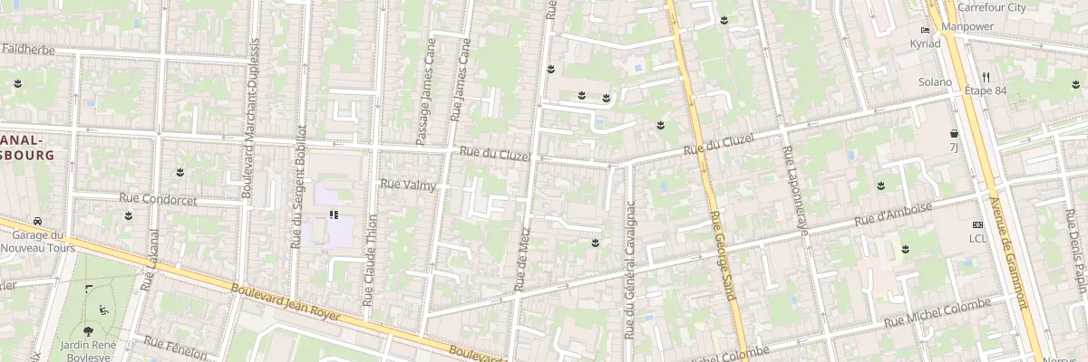 Plan du 42 Rue de Metz à Tours