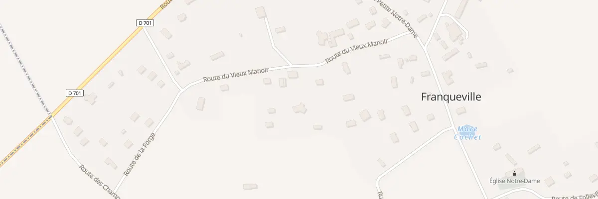 Plan du 9 Rte du Vieux Manoir à Franqueville