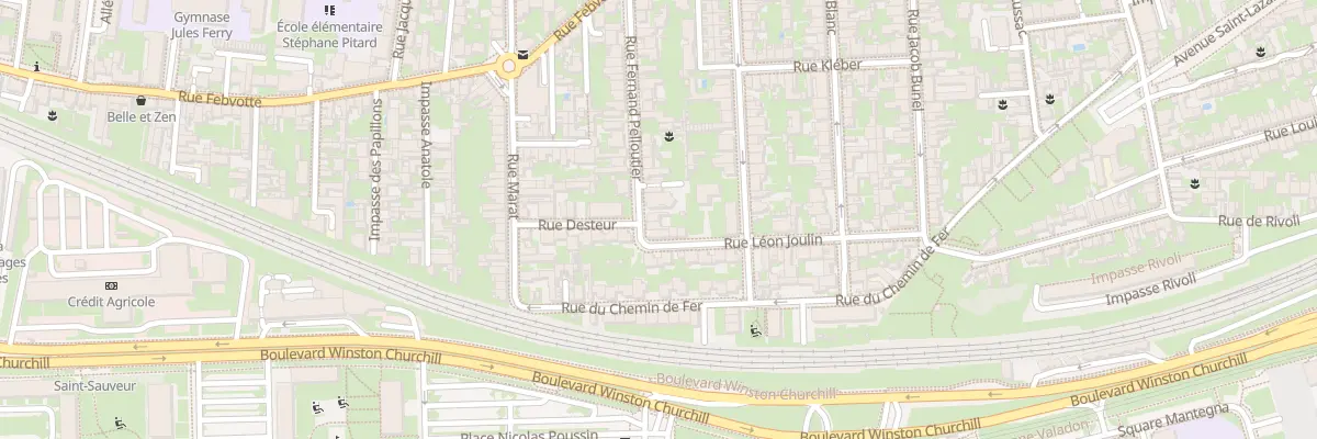 Plan du 42 Rue Fernand Pelloutier à Tours