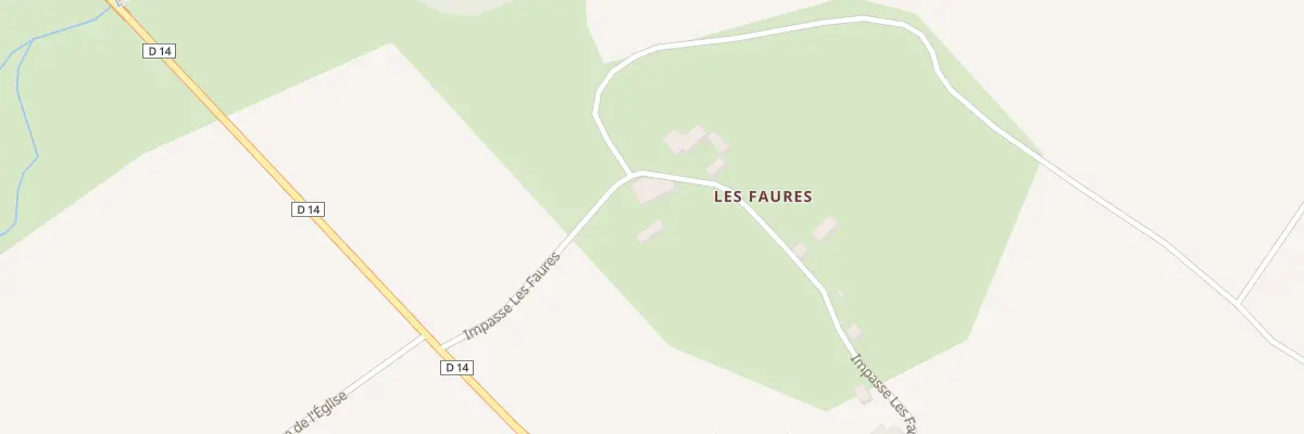 Plan du 9 Les Faures à Sainte-Radegonde