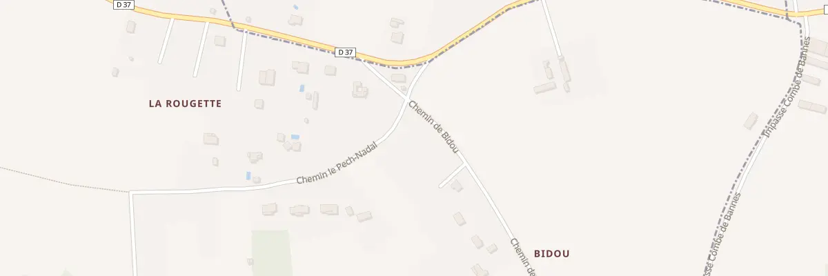 Plan du 94B Che de Bidou à Lanquais