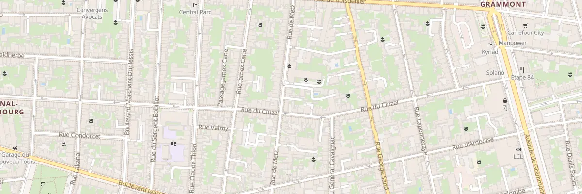Plan du 34B Rue de Metz à Tours