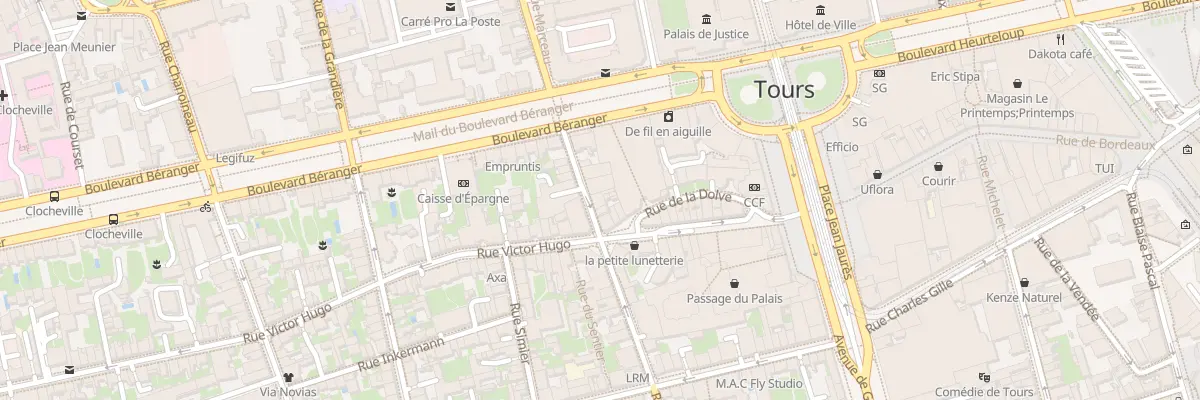 Plan du 8 Rue George Sand à Tours