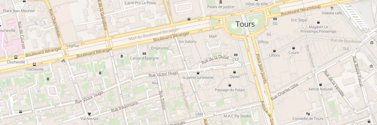 Plan du 10 Rue George Sand à Tours