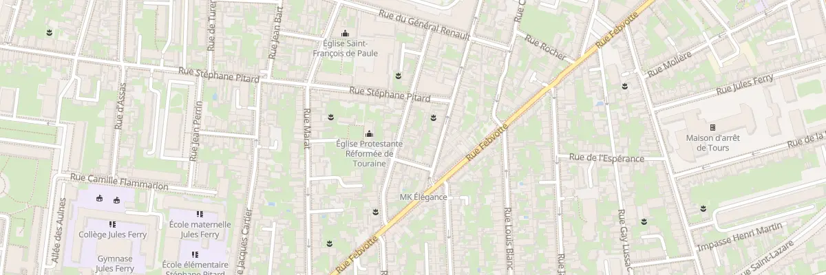 Plan du 34 Rue du Docteur Ledouble à Tours