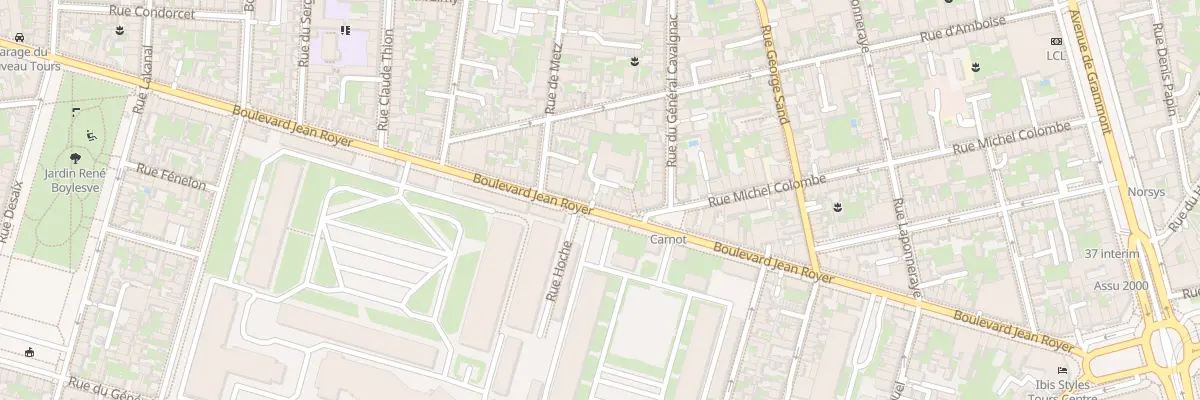Plan du 75B Bd Jean Royer à Tours
