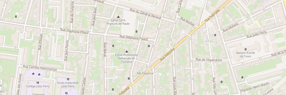 Plan du 28 Rue du Docteur Ledouble à Tours